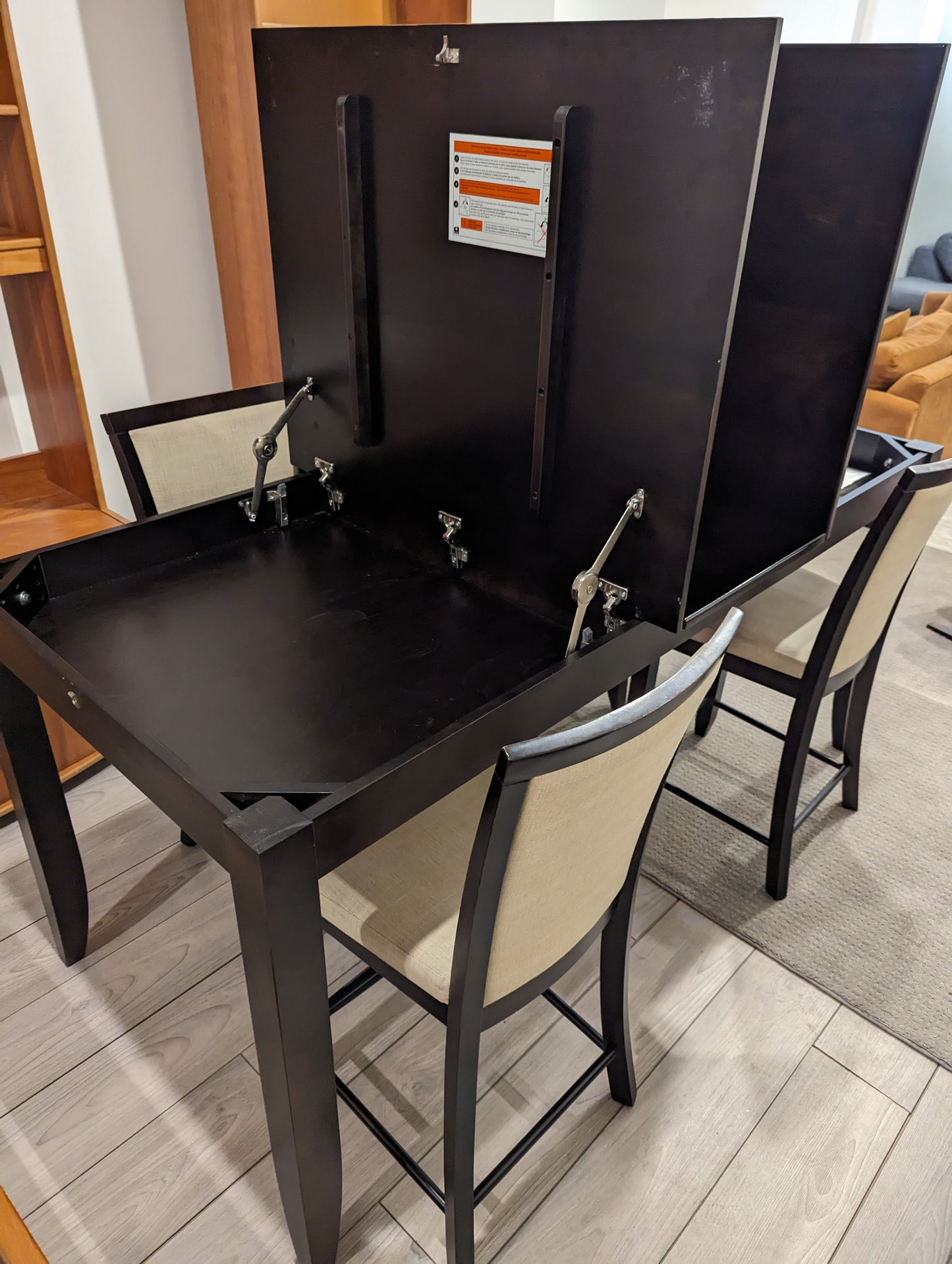 Table and Chair Set with Storage