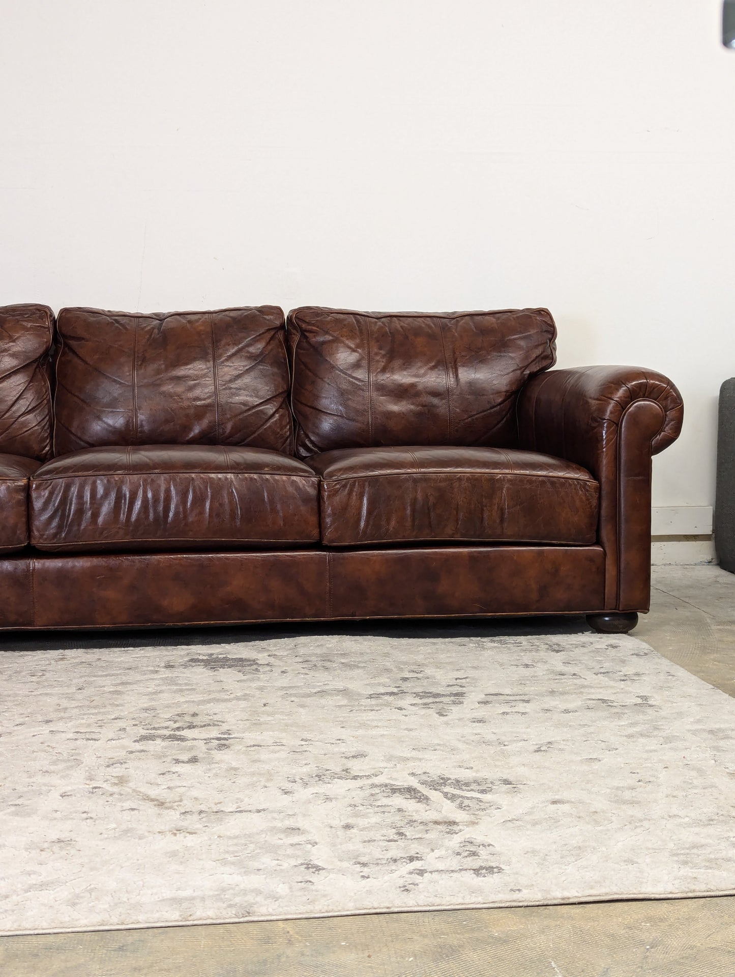 Ethan Allen Richmond Leather Sofa