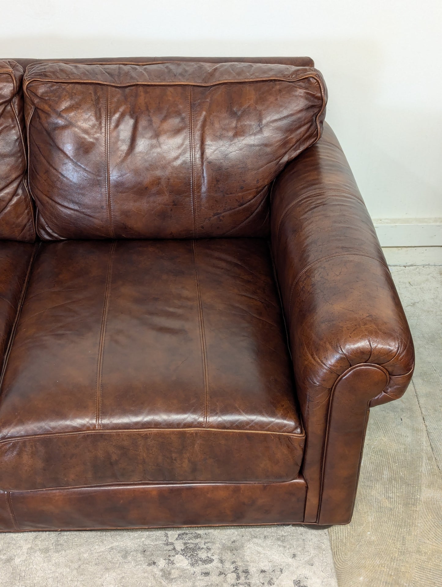 Ethan Allen Richmond Leather Sofa