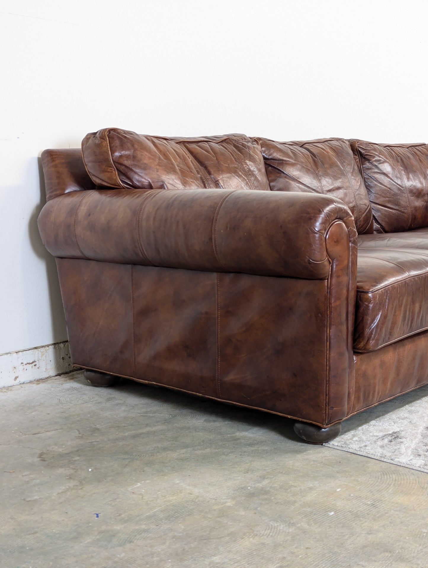 Ethan Allen Richmond Leather Sofa