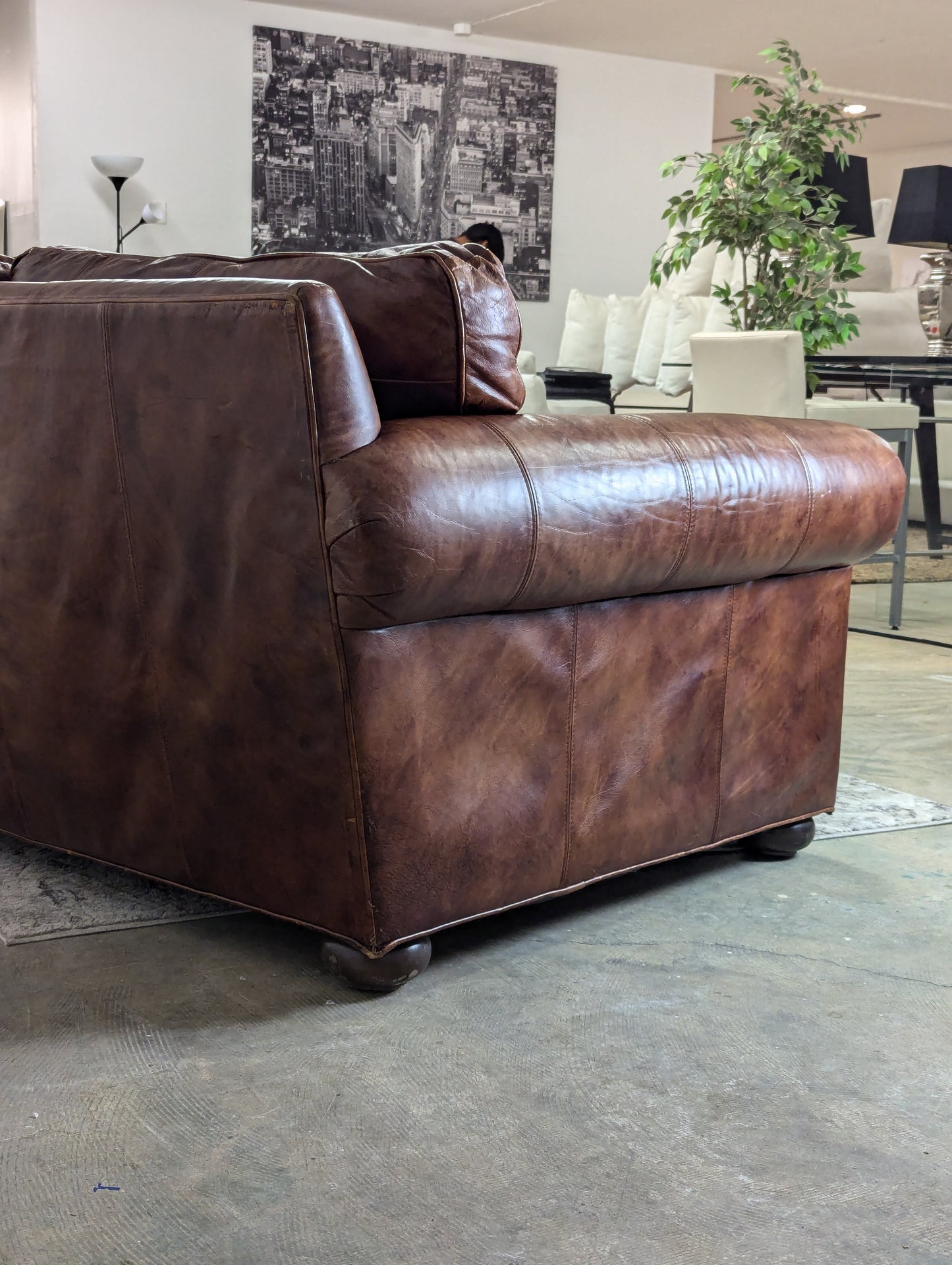 Ethan Allen Richmond Leather Sofa