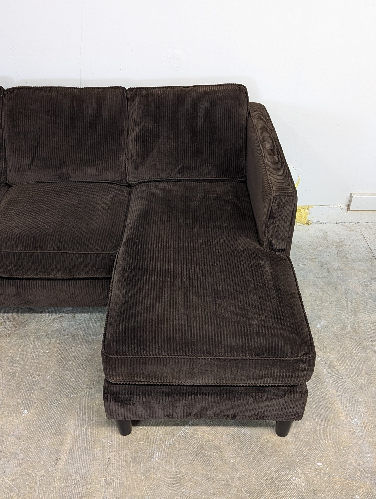 SOLD Corduroy Urban Barn Lure Sectional Sofa