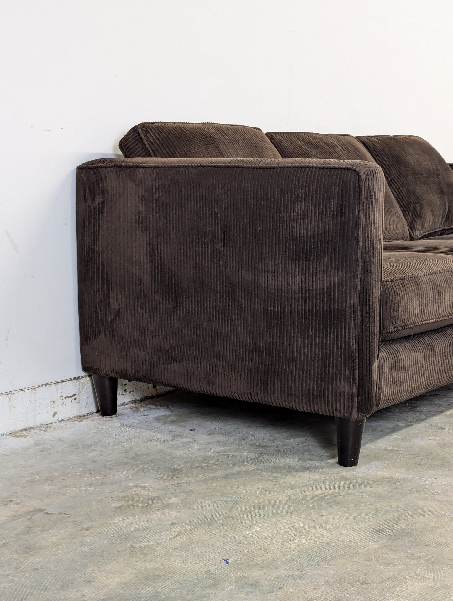 SOLD Corduroy Urban Barn Lure Sectional Sofa