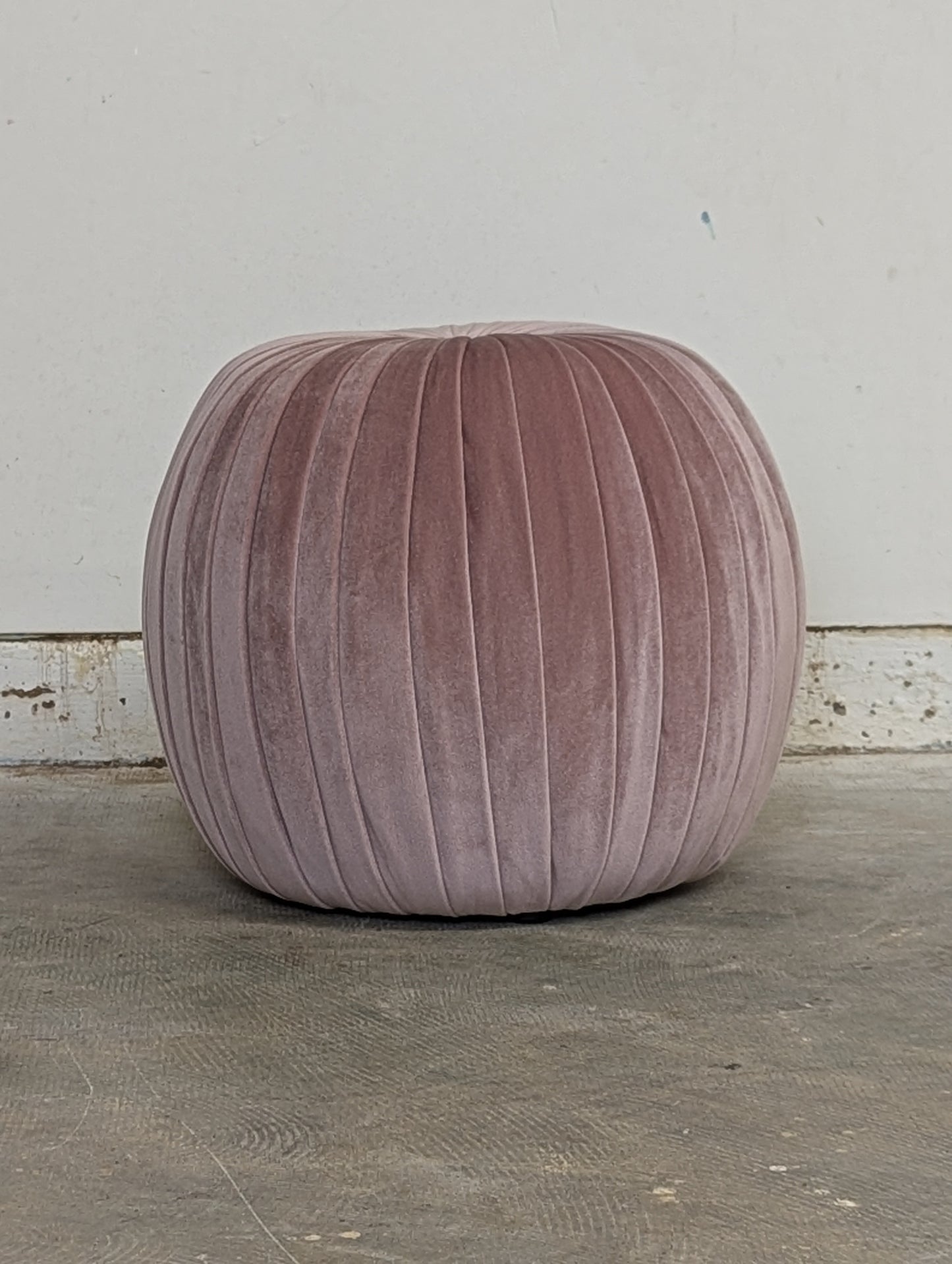 Pink Sable Pouffe Ottoman