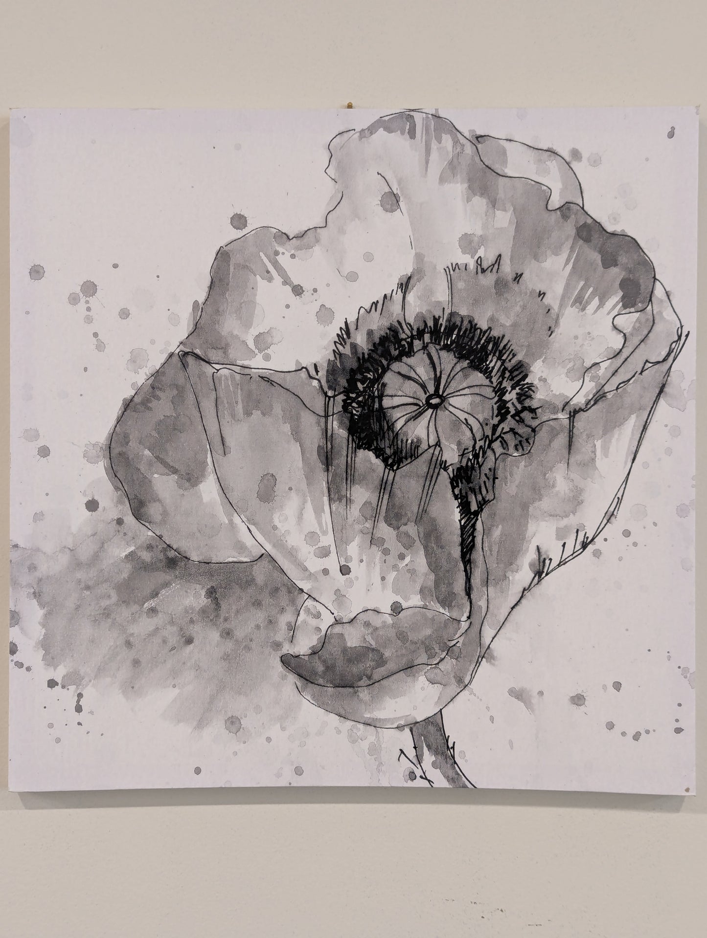 Printed Picture Flower
