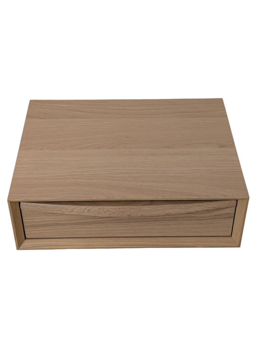 Article Lenia Floating Nightstand - White Oak