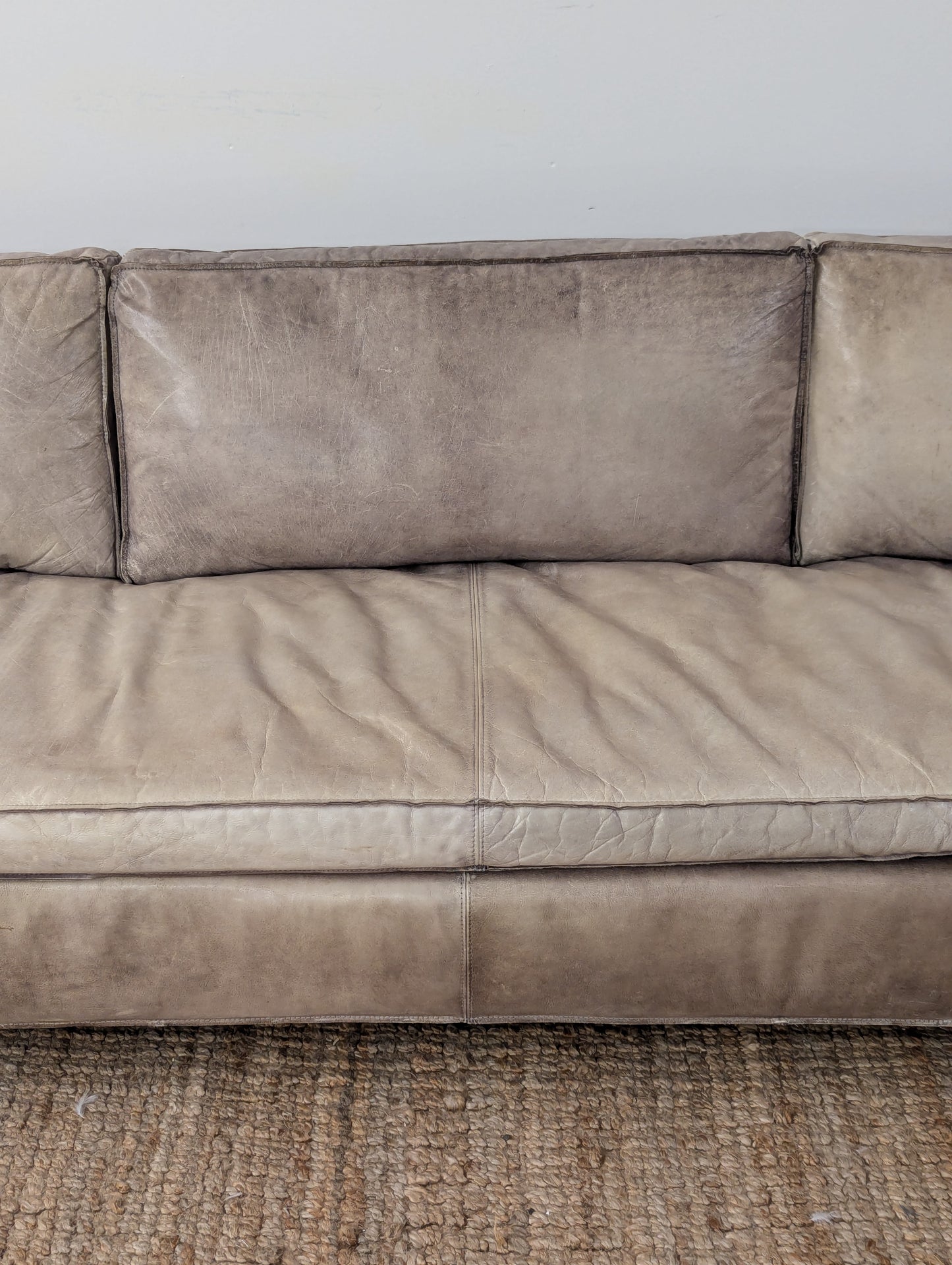 Zientte Leather Sofa