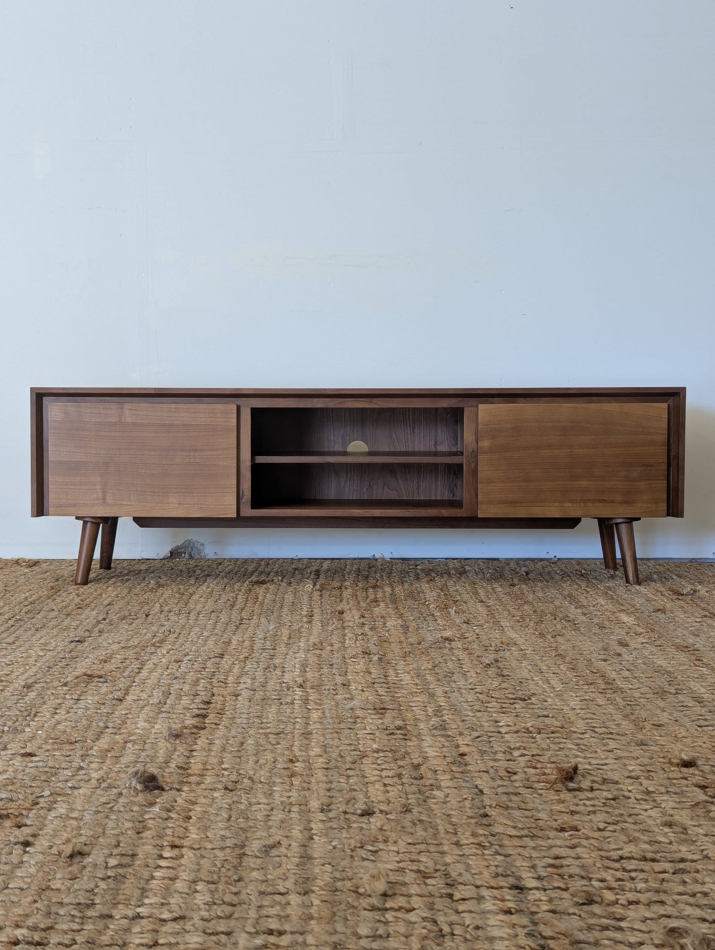 Article Seno 63" Low Media Unit - Walnut