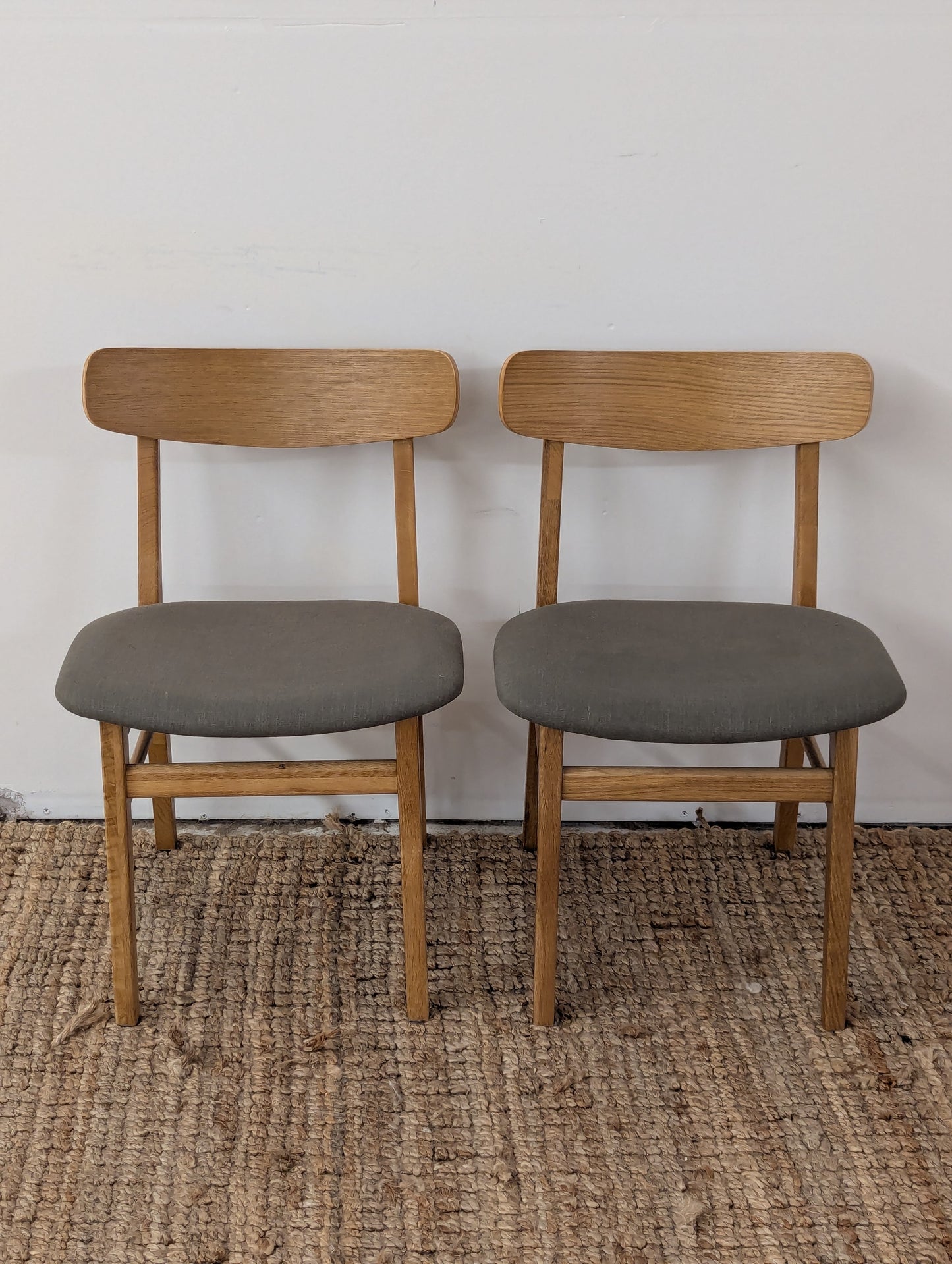 Article Ecole Dining Chair - Oak and Welsh Green