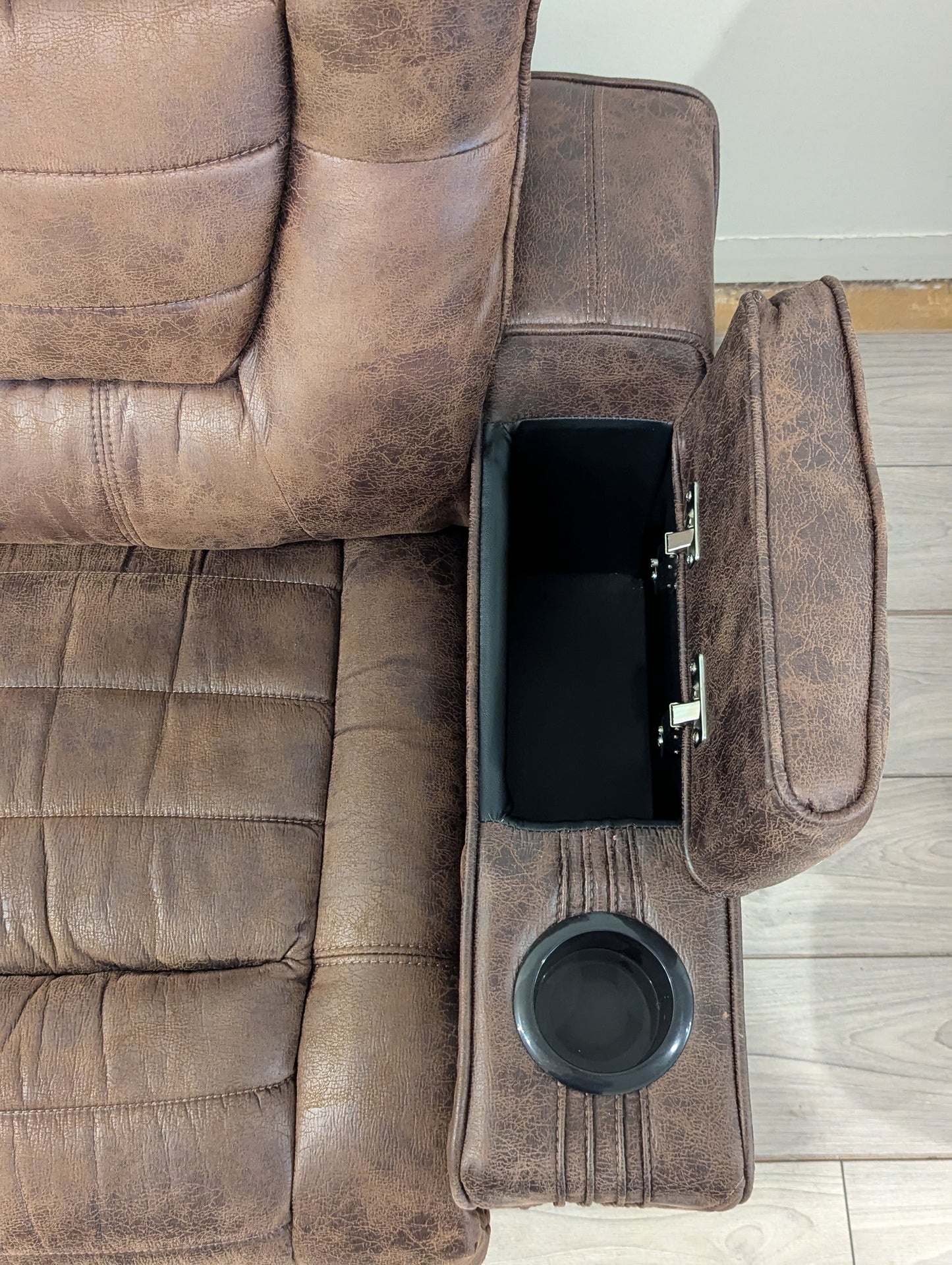 Ashley Owners Box Power Reclining Loveseat with Console