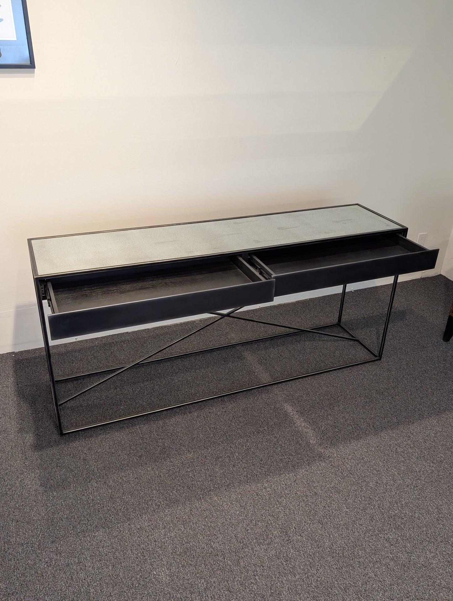 Restoration Hardware Gramercy Mirrored Console Table