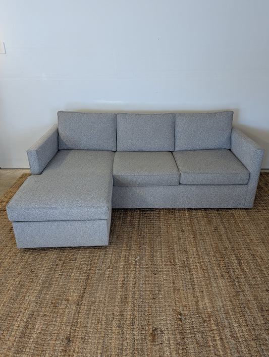 West Elm Harris Reversible Chaise Sectional + Storage Ottoman