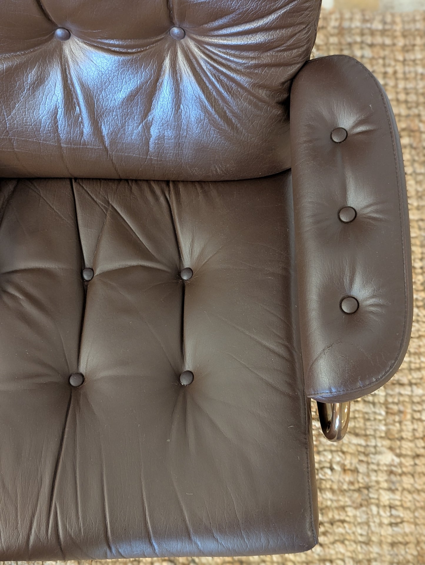 Vintage Ekornes Stressless Reclining Lounge Chair + Ottoman