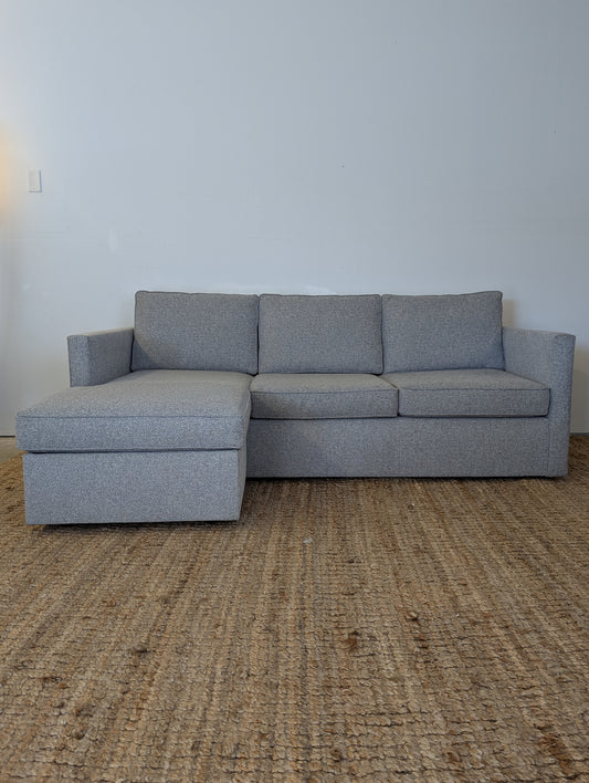 West Elm Harris Reversible Chaise Sectional + Storage Ottoman