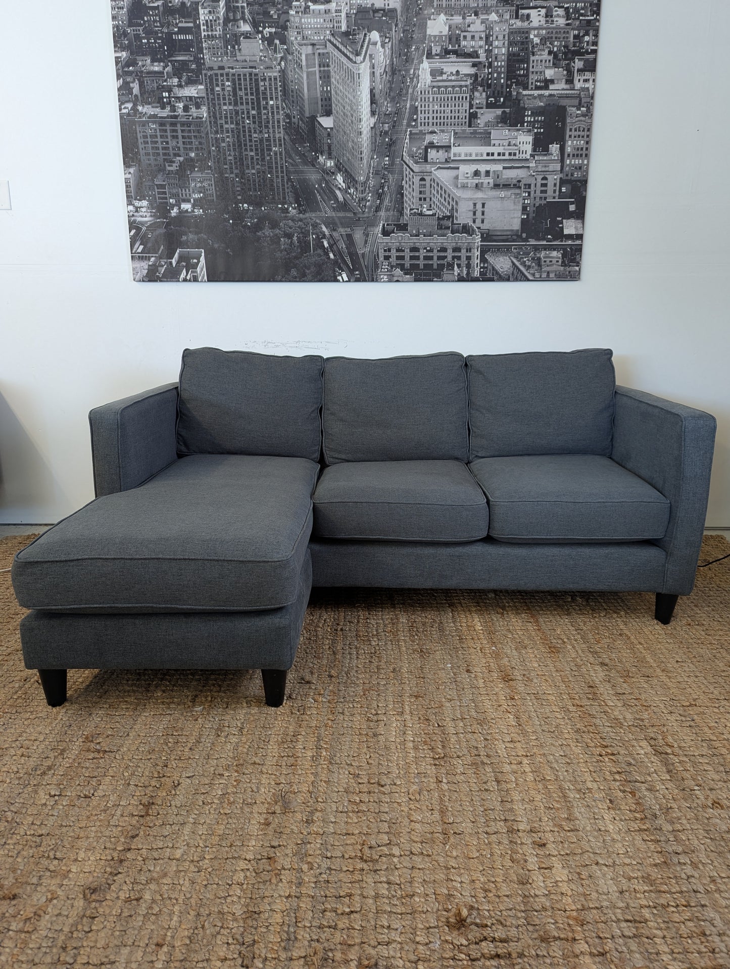 Urban Barn Lure Sectional Sofa Reversible Chaise