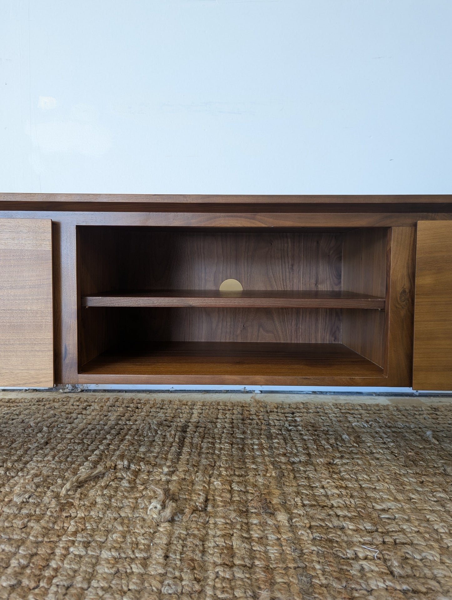 Article Seno 63" Low Media Unit - Walnut