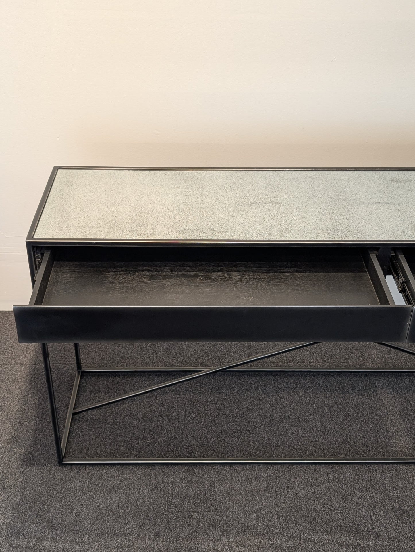 Restoration Hardware Gramercy Mirrored Console Table