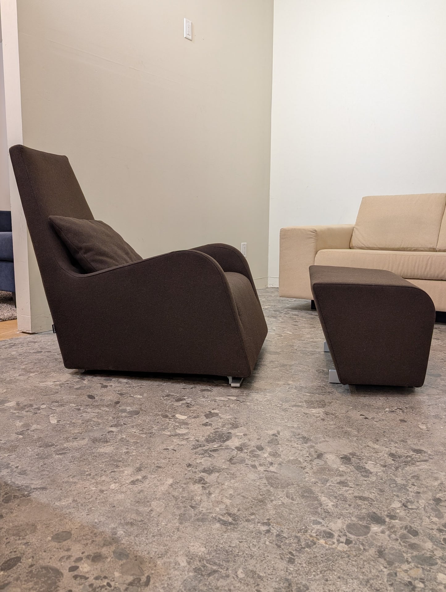 Ligne Roset Jil Chair + Ottoman