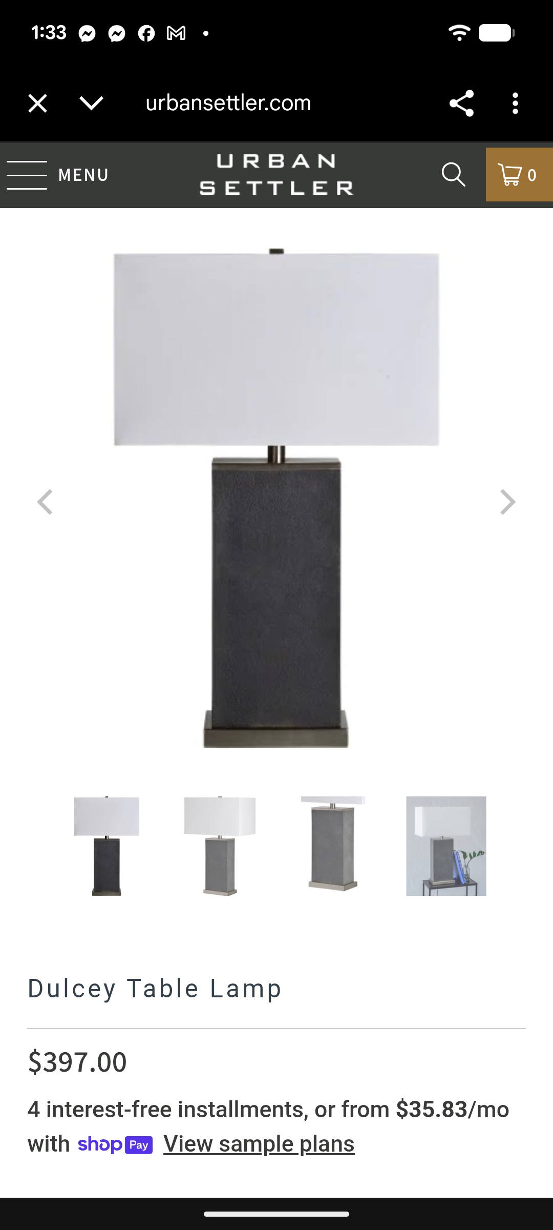Dulcey Table Lamp