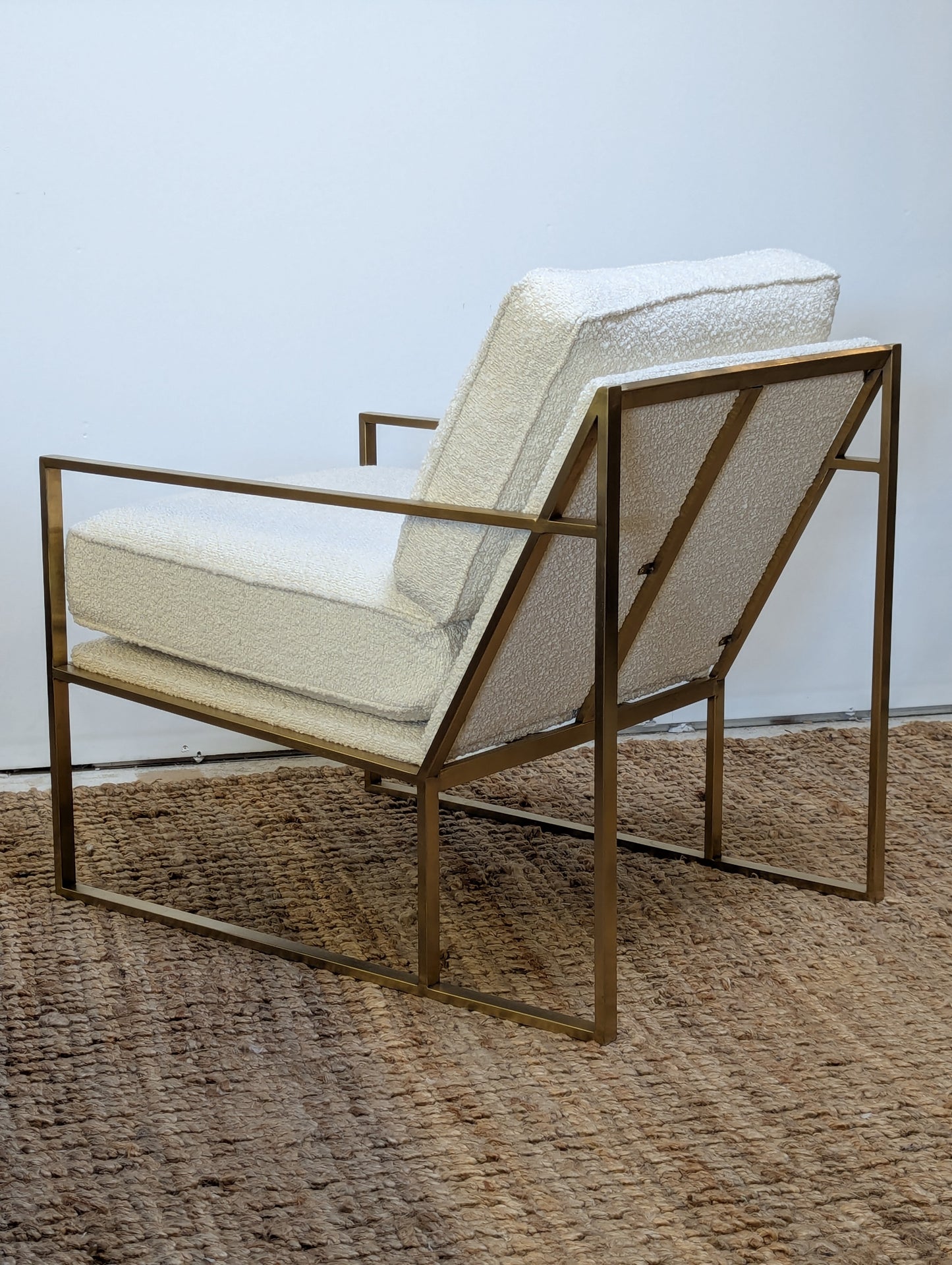 Decor-Rest Boucle Brass Chair (2 Available)