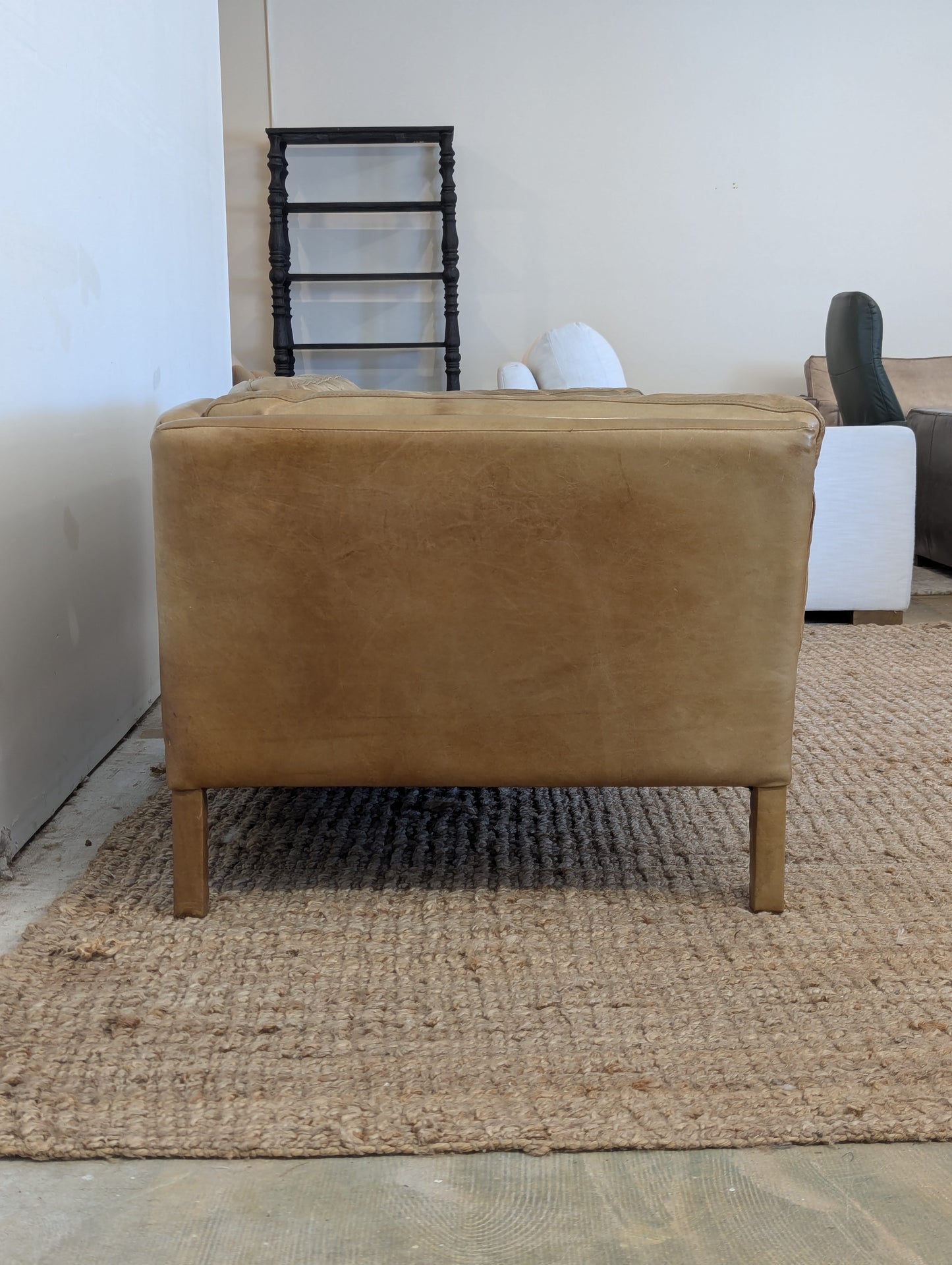 Timothy Oulton Leather Sofa + Ottoman