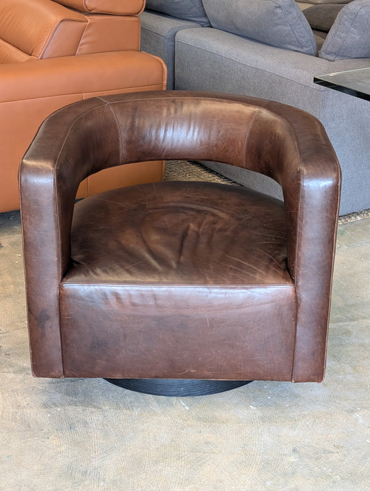 Restoration Hardware Drew Swivel Chair