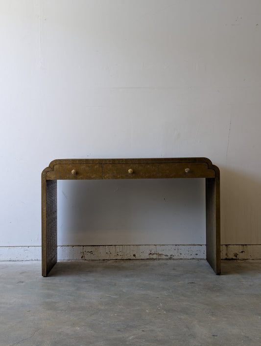 Anthropologie Hand-Embossed Lotus Console