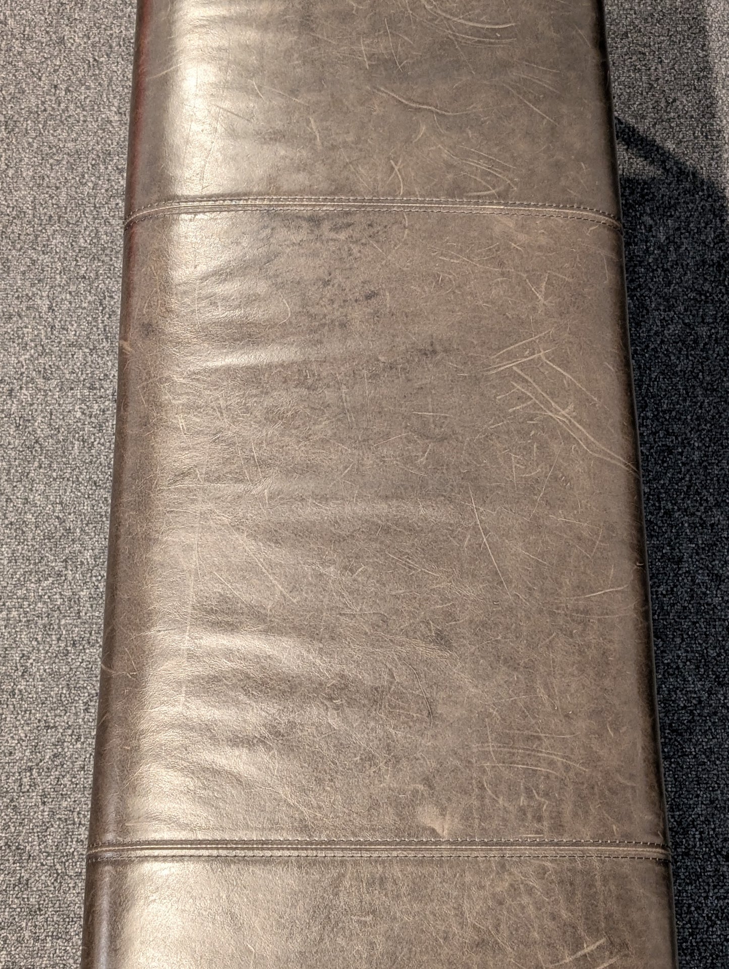 Restoration Hardware Thadeus Leather End Of Bed Bench