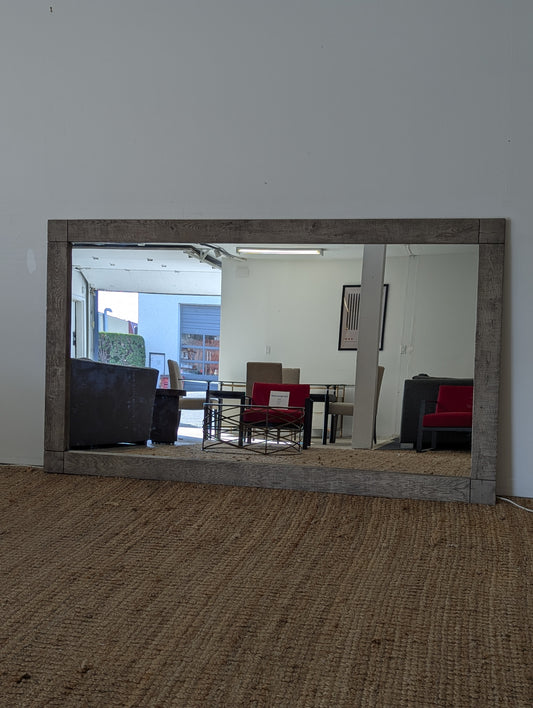 RH Russian Reclaimed Oak Mirror 55X96 Grey