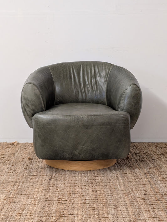 Crate & Barrel Merrick Swivel Chair