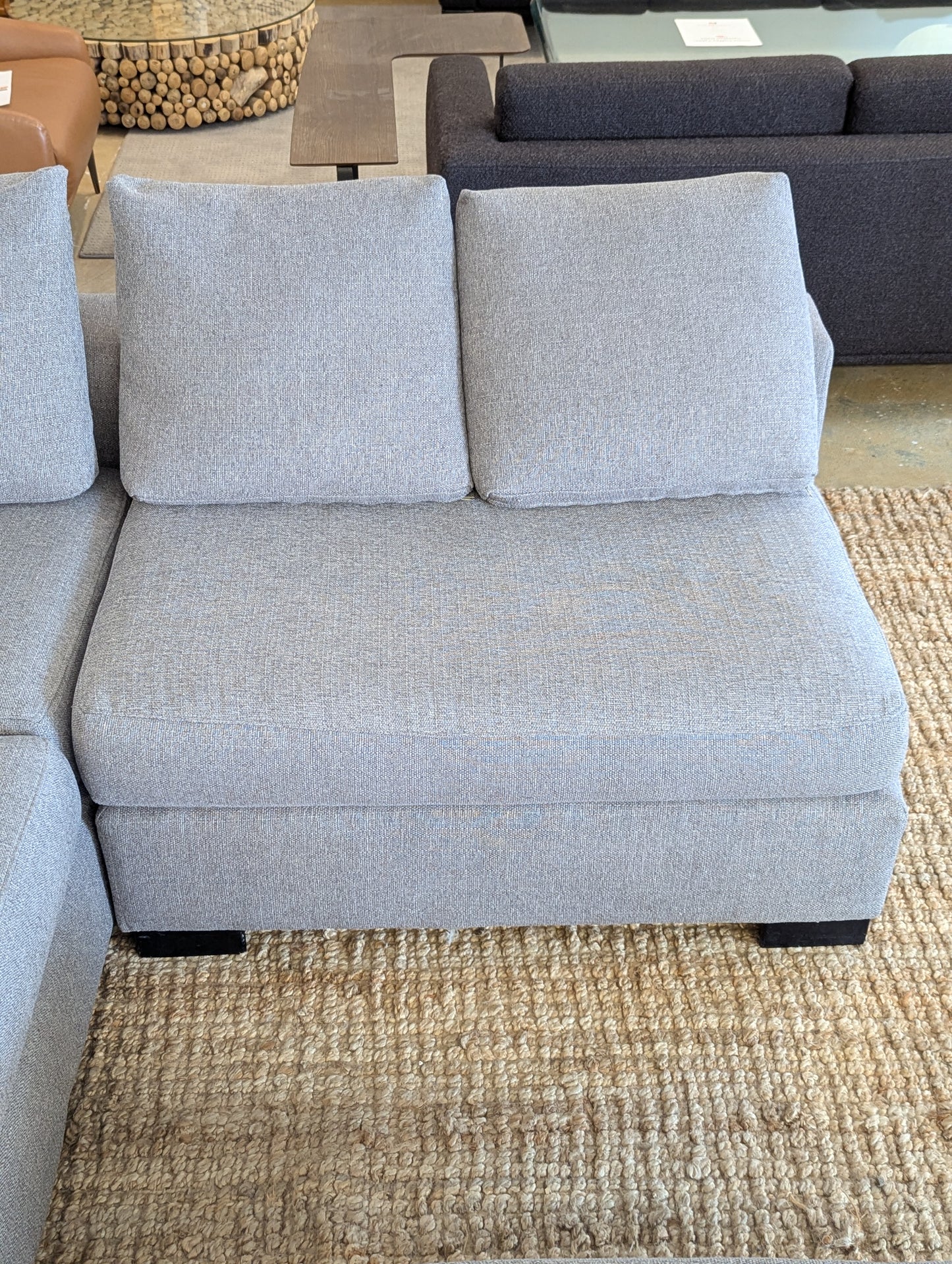 Stylus Brock Sectional With Storage Ottoman