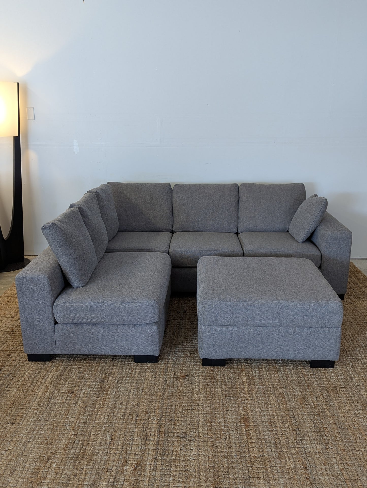 Stylus Brock Sectional With Storage Ottoman