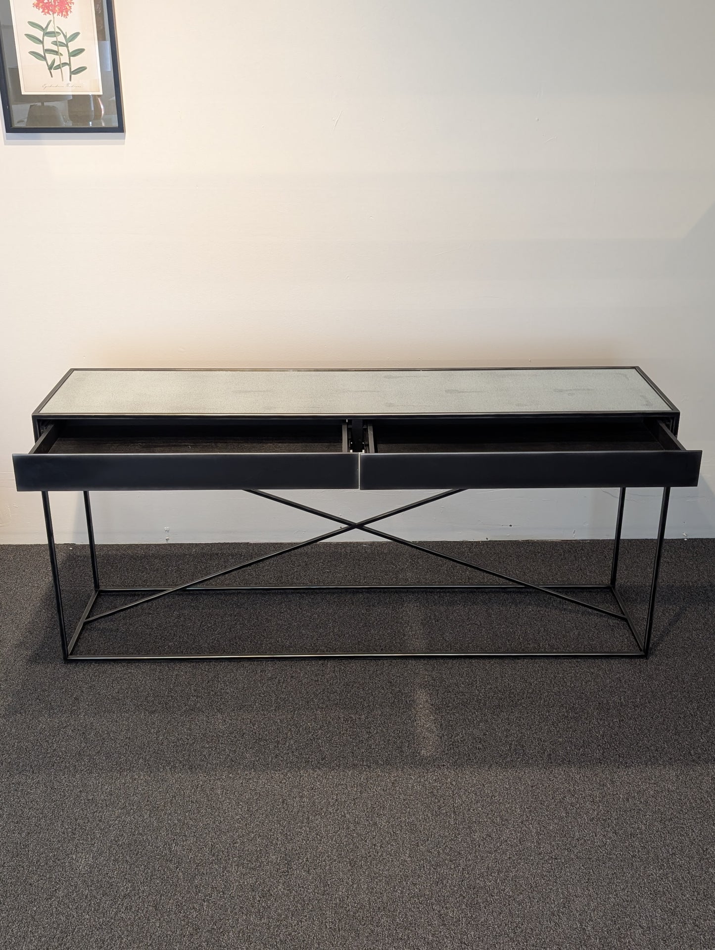 Restoration Hardware Gramercy Mirrored Console Table