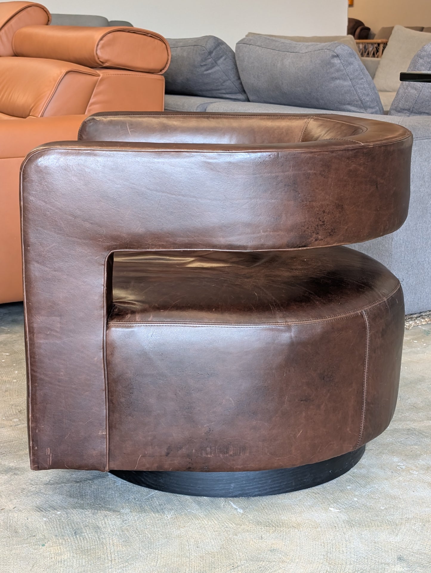 Restoration Hardware Drew Swivel Chair