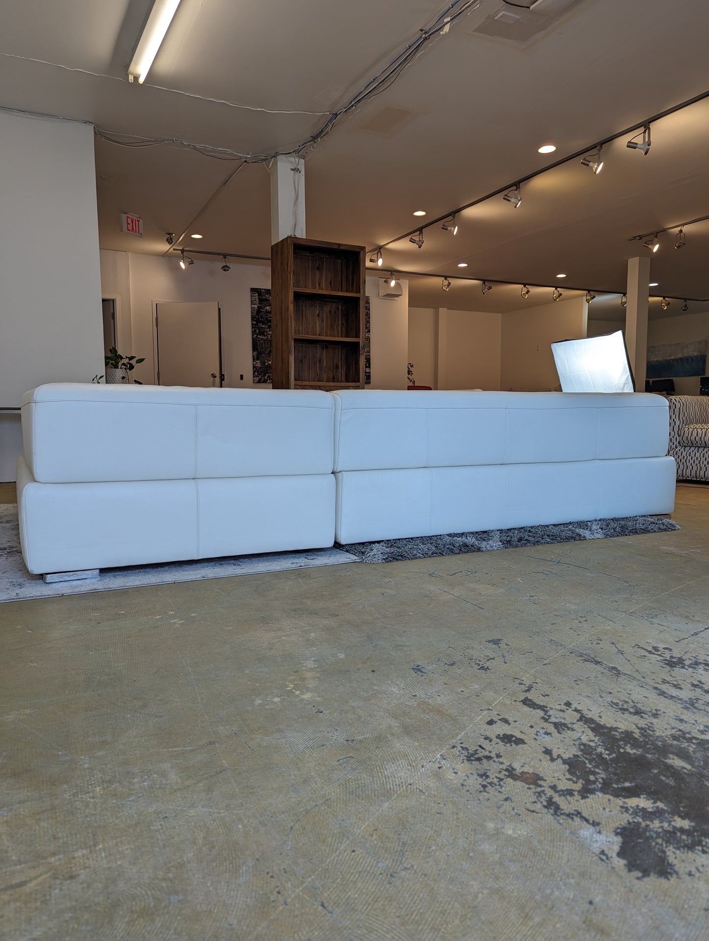 Natuzzi Italia 3 Piece Leather Sectional