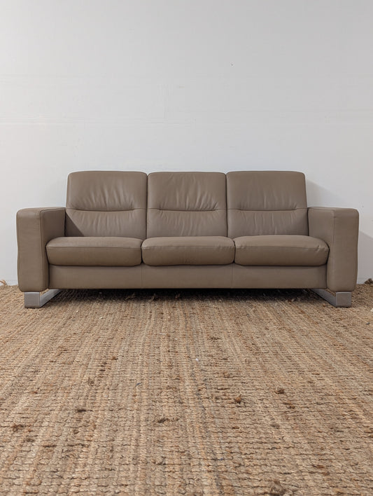 Stressless Wave Low Back Reclining Sofa