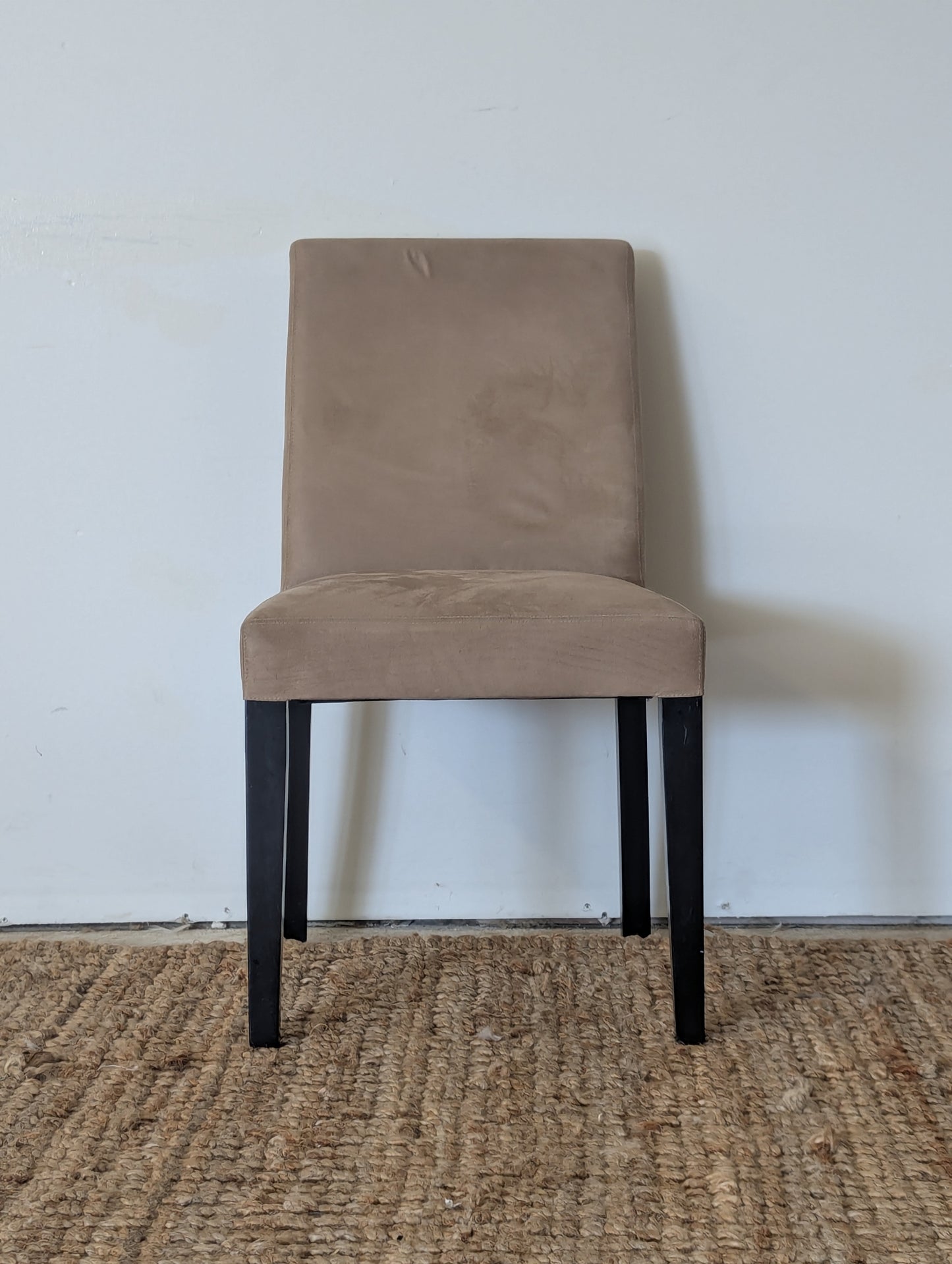 Crate and Barrel Pullman Suede Chair