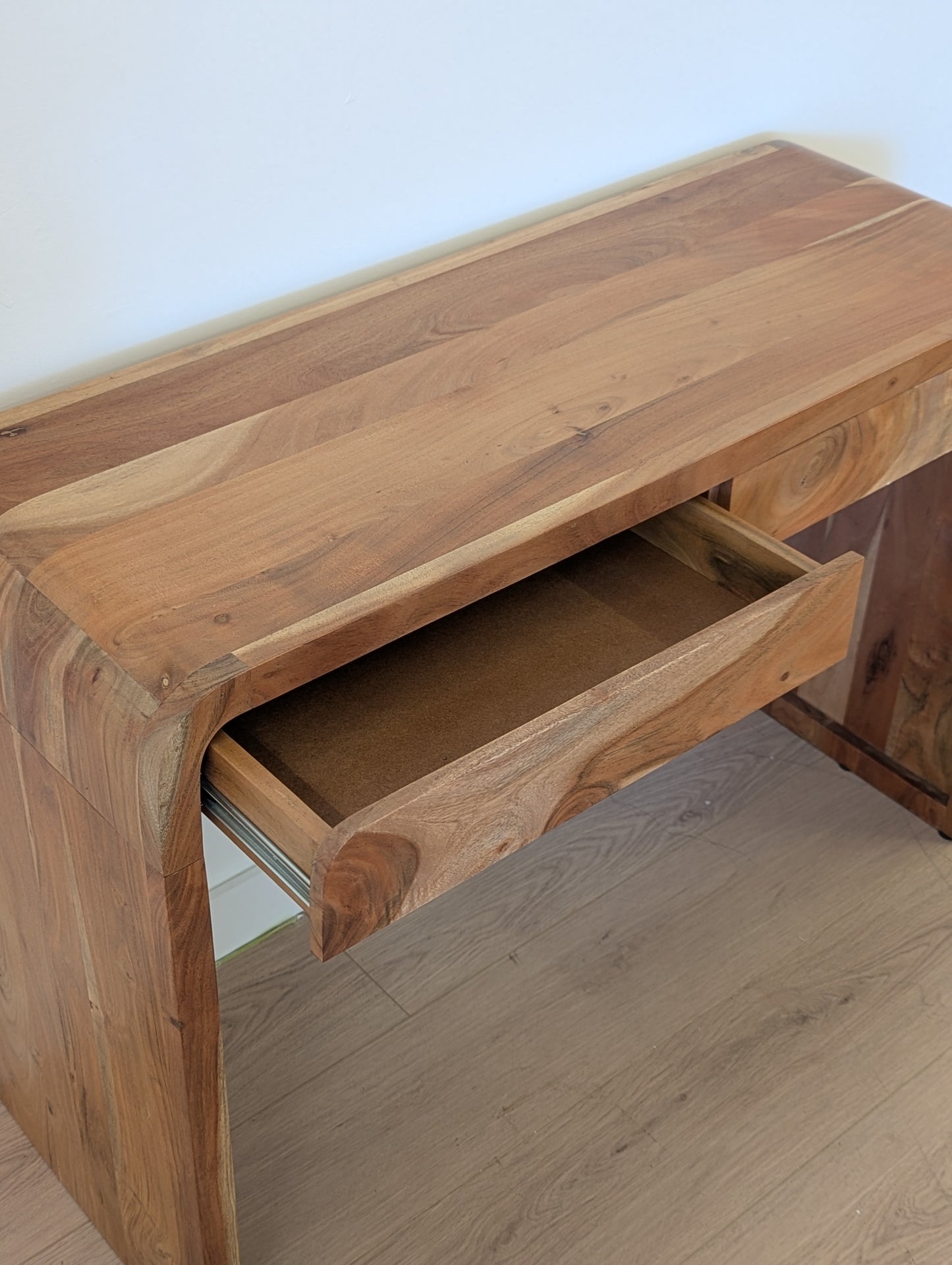 Mango Wood Console Table with 2 Drawers