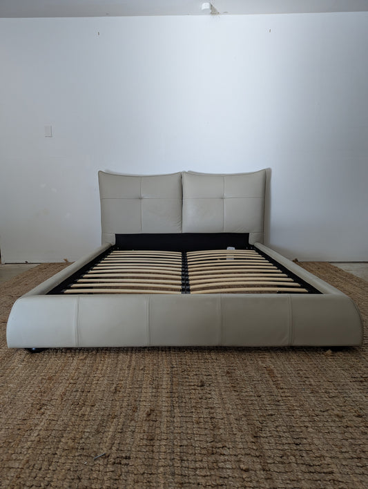 Modrest Patrick Leather Bedframe