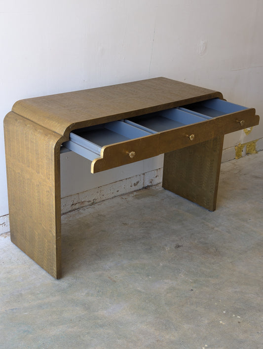 Anthropologie Hand-Embossed Lotus Console