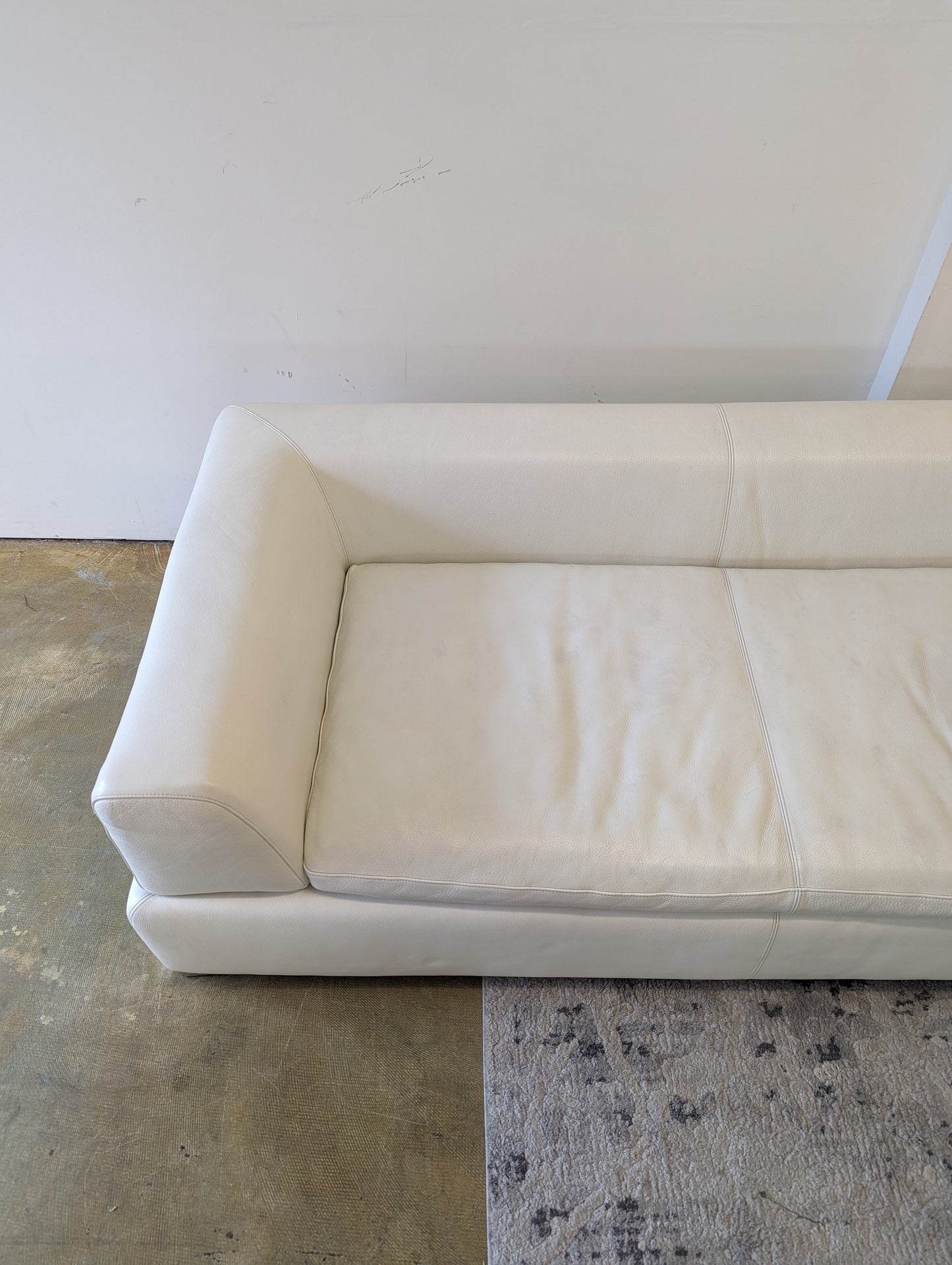 Natuzzi Italia 3 Piece Leather Sectional