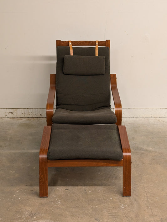 Poang Chair + Ottoman