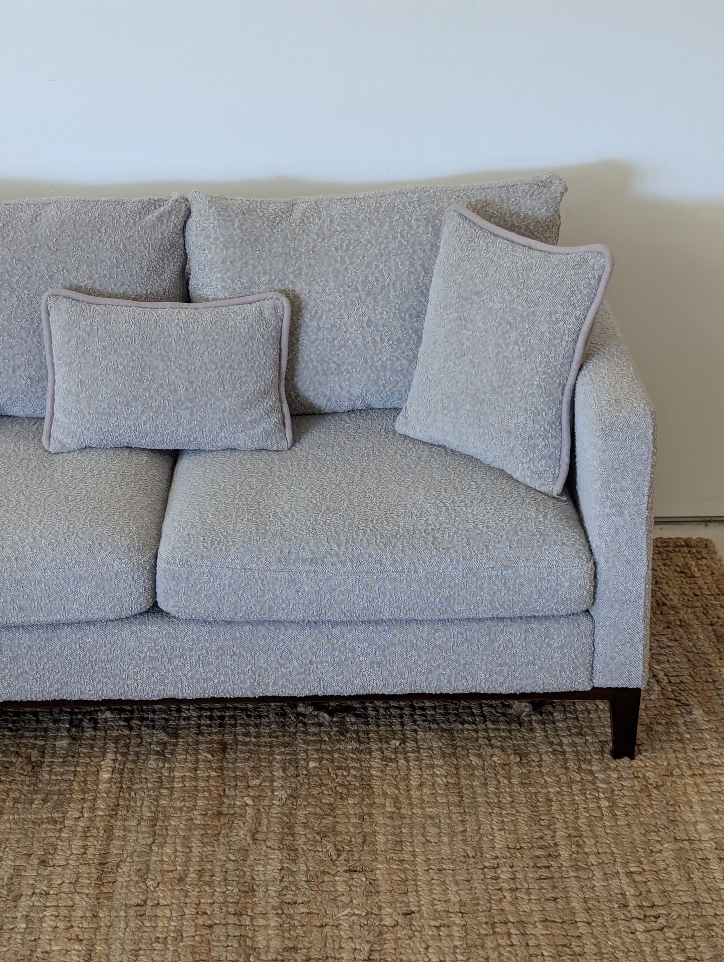 Showhome Furniture Bankbur Boucle Sectional