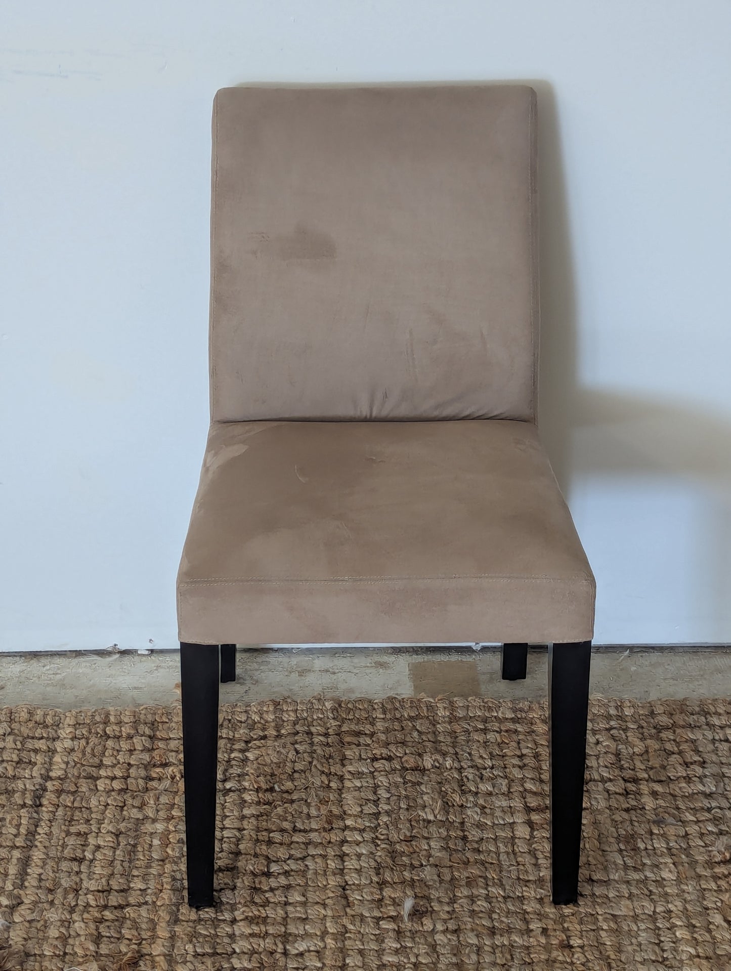 Crate and Barrel Pullman Suede Chair