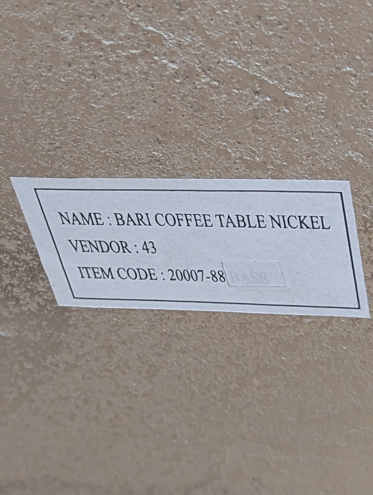 Muse & Merchant Bari Nickel Coffee Table