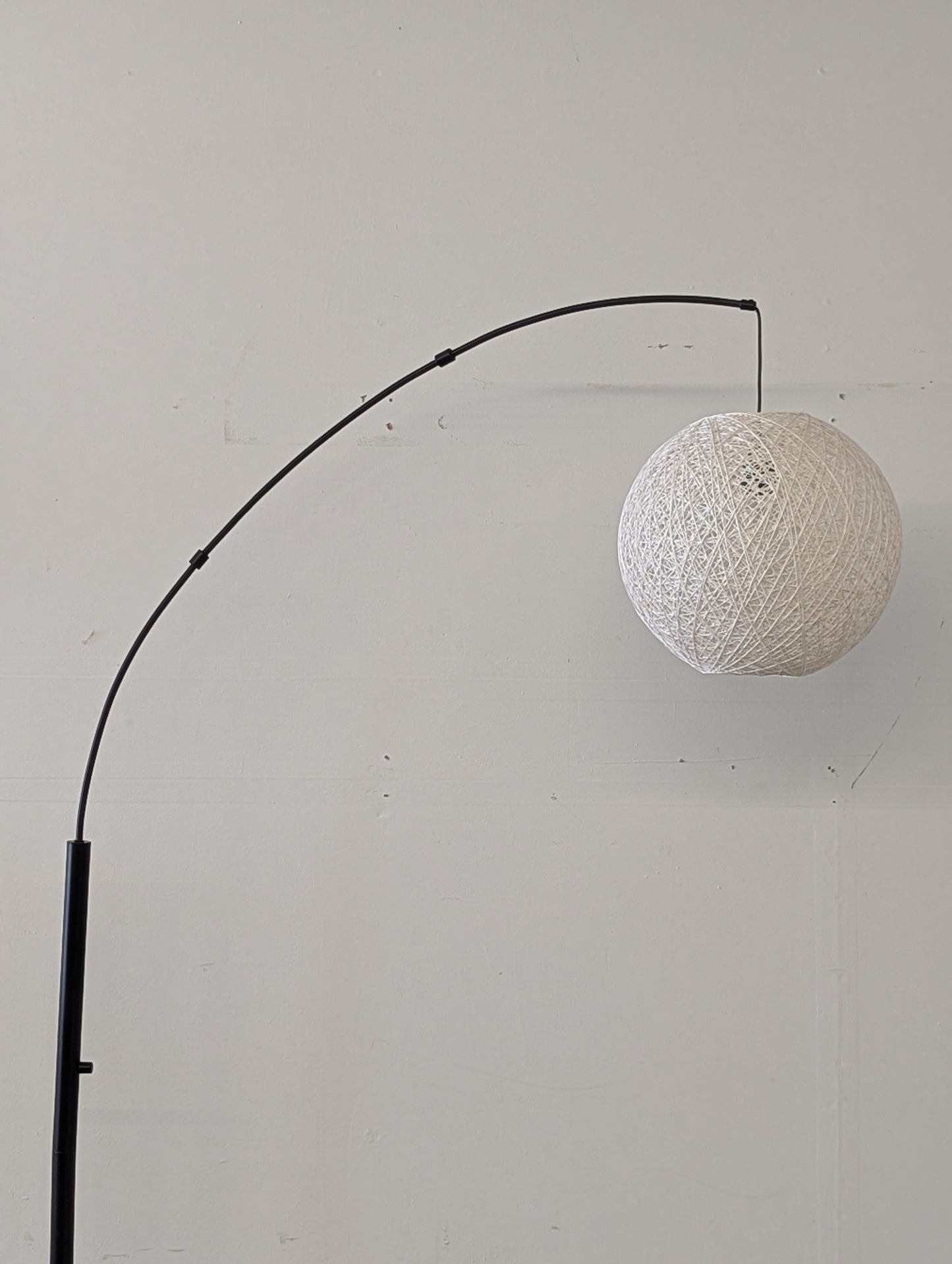 Alanna Arc Lamp with String Globe Shade
