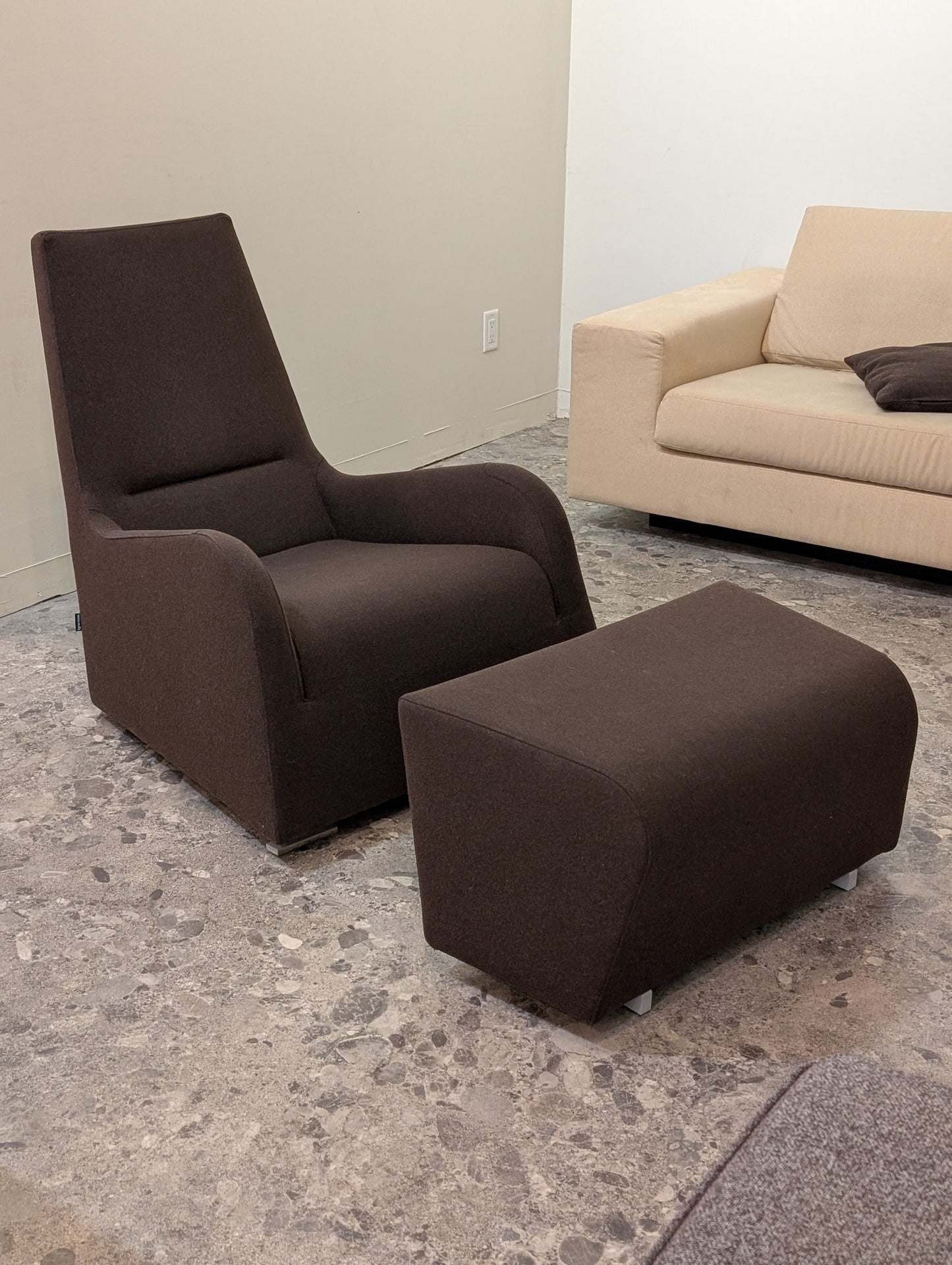 Ligne Roset Jil Chair + Ottoman