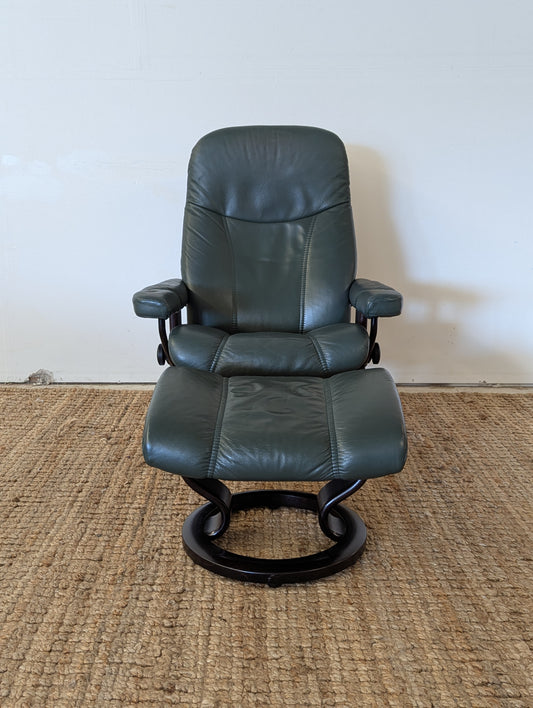 Ekornes Stressless Reclining Chair + Ottoman