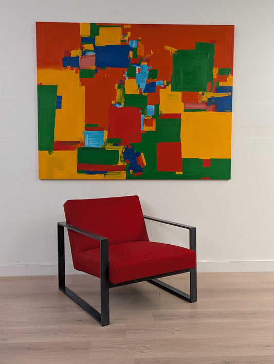 Tim Schouten Orange Seranade _ Original Signed Acrylic