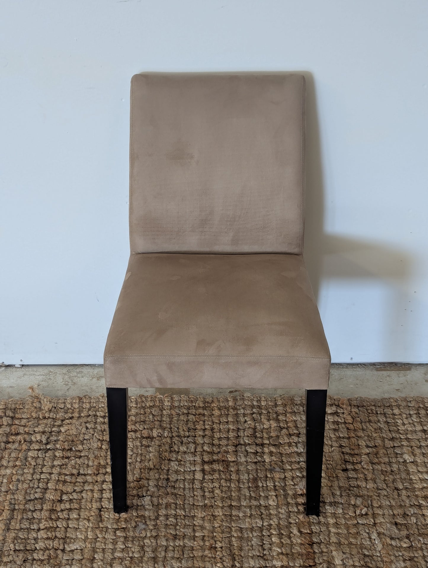 Crate and Barrel Pullman Suede Chair